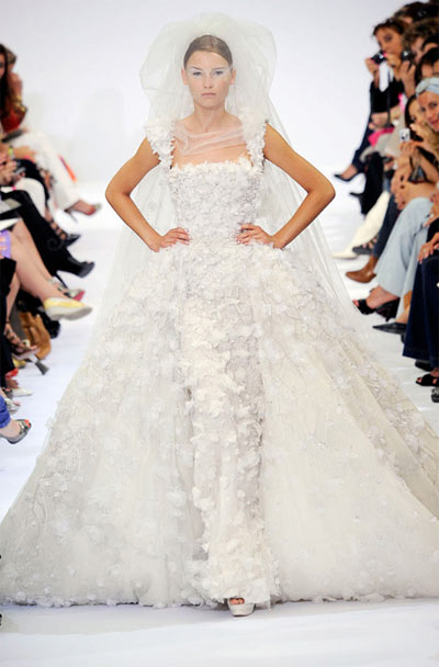Elie Saab for pronovias, stunning designer wedding dress collection.